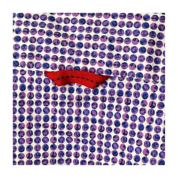 Daniel Hechter Business Casual Circles Pink Purple Men Shirt Sz 3XLT LS - Picture 9 of 10